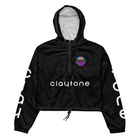 Over-Branded Cropped Windbreaker